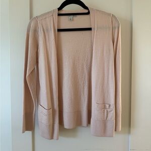 Halogen Light Pink Open Front Cardigan
